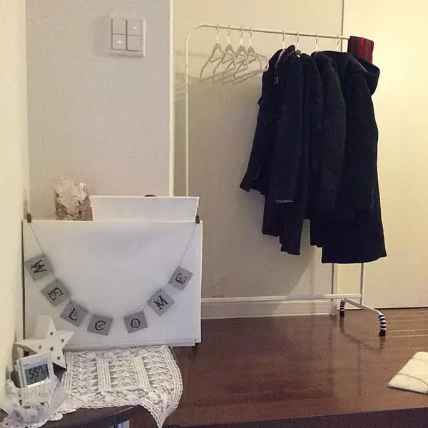 「シンプル&リーズナブルで使いやすい♪IKEAのハンガーラックMULIG」の画像