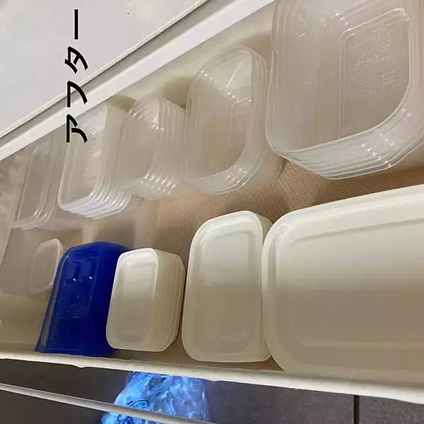 「スタッキング派？それとも立てる収納派？家事ラクを叶えるタッパーや保存容器の収納方法」の画像