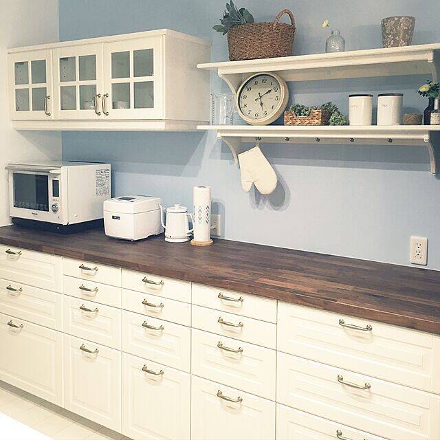 万能カラーでつくる憧れ空間◎どんなインテリアにもハマるホワイトキッチン