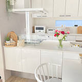 「万能カラーでつくる憧れ空間◎どんなインテリアにもハマるホワイトキッチン」の画像4