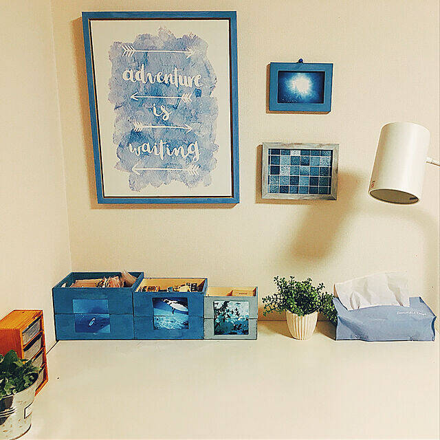 「18m2。大好きな青で満たした、心落ち着くお部屋づくり」 by bluestarさん