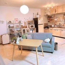 「3つの色が導くナチュラルなひとり暮らし。色合わせとDIYで叶える心地よい空間」 by Hazukiさん