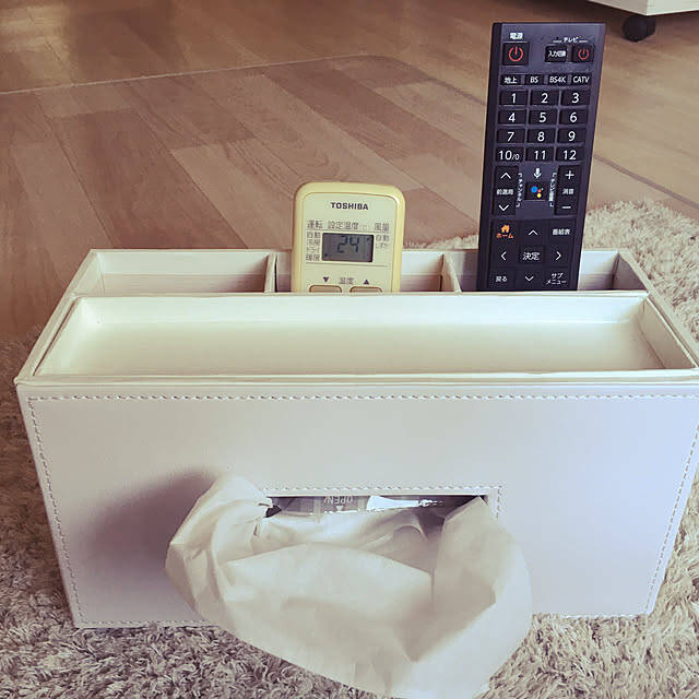 ティッシュをすっきり片付けて生活感のない空間を作る。ニトリのおすすめティッシュケース