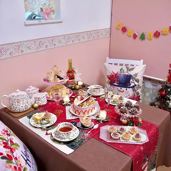 「思い出に残る特別な演出を♡みんなのクリスマステーブルコーディネート」の画像