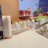 「いつでも気持ちよく使える♪使用中&替え用ふきんの置き場所実例」の画像1