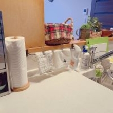 いつでも気持ちよく使える♪使用中&替え用ふきんの置き場所実例