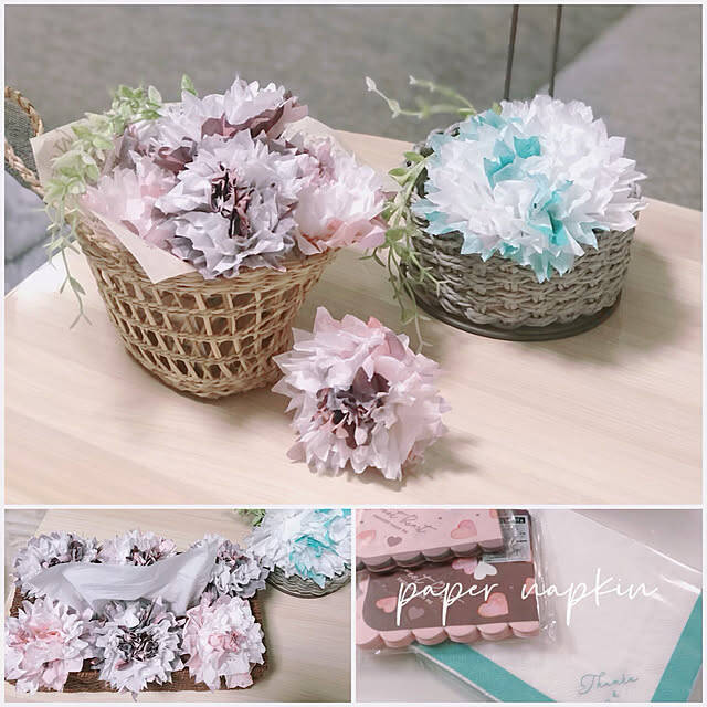 プチプラだから気軽にデザインを楽しめる♪100均ペーパーナプキンの活用アイディア