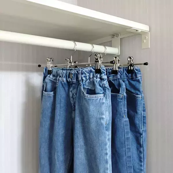 「【みんなの口コミ拝見！】ボトムスも片付く♡MAWAの人気ハンガー「クリップ30」」の画像