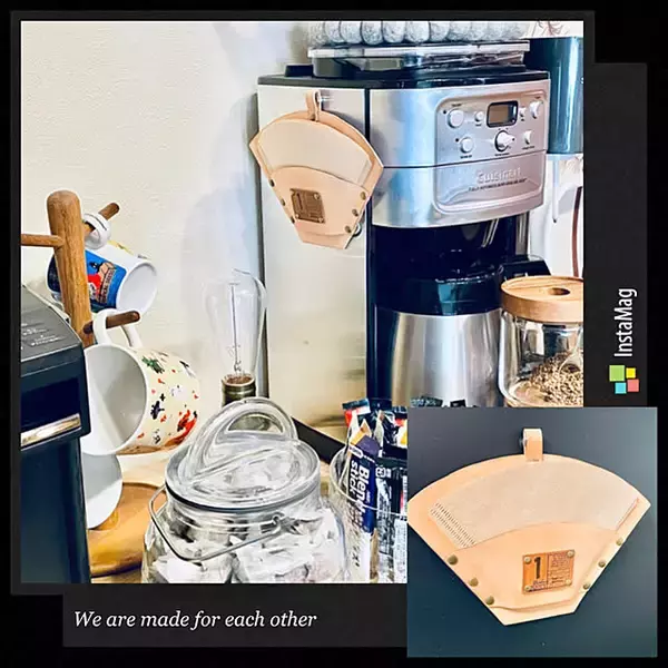「コーヒー好きさん必見！既製品＆手作りグッズを使ったコーヒーフィルター収納アイデア」の画像