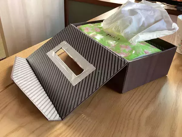 「「小物入れの箱がぴったり！工作感覚でつくる、エコサイズ用ティッシュケース」 by richanさん」の画像