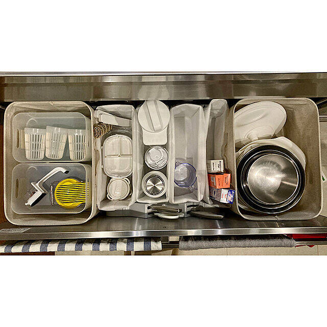 幅広い収納に使える♪無印良品のソフトボックス活用法