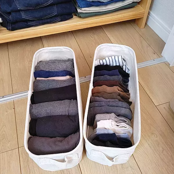 「幅広い収納に使える♪無印良品のソフトボックス活用法」の画像