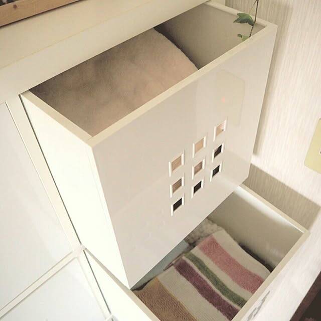 時短を目指す人も美しい洗面所を目指す方も要チェック！バスタオル収納のアイデア集