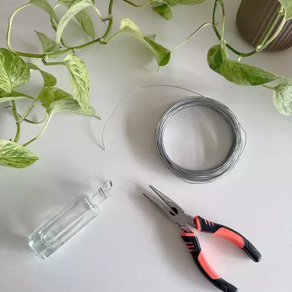 「「ガラスの一輪挿しをアッという間に壁掛け仕様にする方法」 by biroballonneさん」の画像