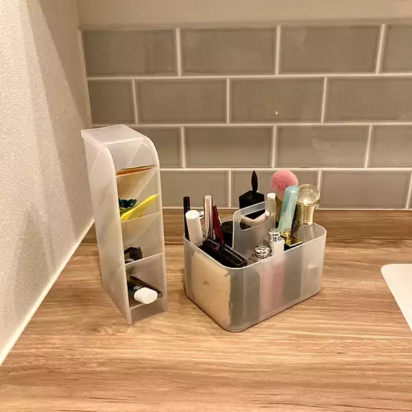 「サイズ展開が豊富でマルチに使える♪ダイソー「積み重ね収納ボックス」」の画像