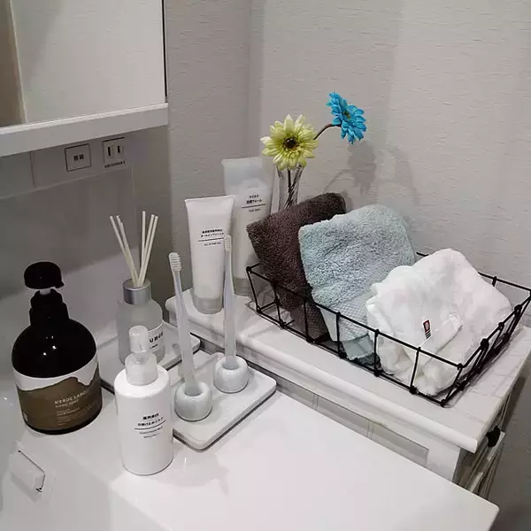 「小さいのに安定感抜群！多用途に使える無印良品の歯ブラシスタンド」の画像