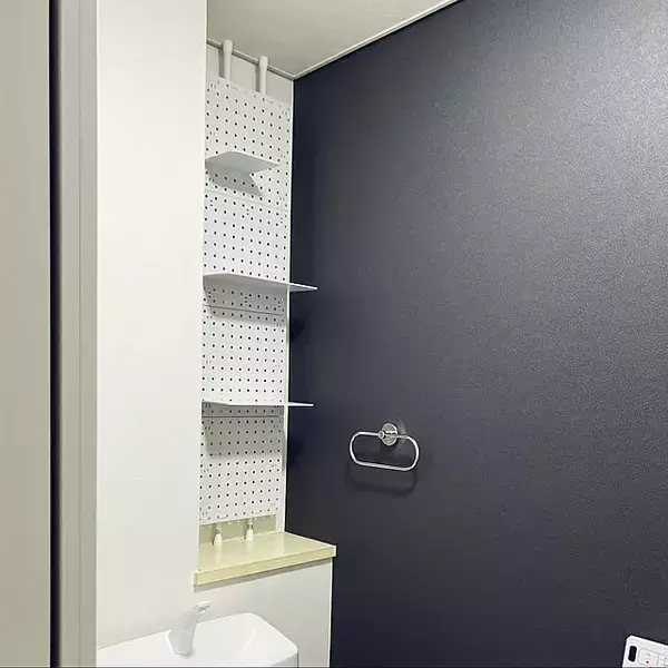「自分だけの使いやすい壁面収納が作れる！ダイソーのパンチングボード活用術」の画像