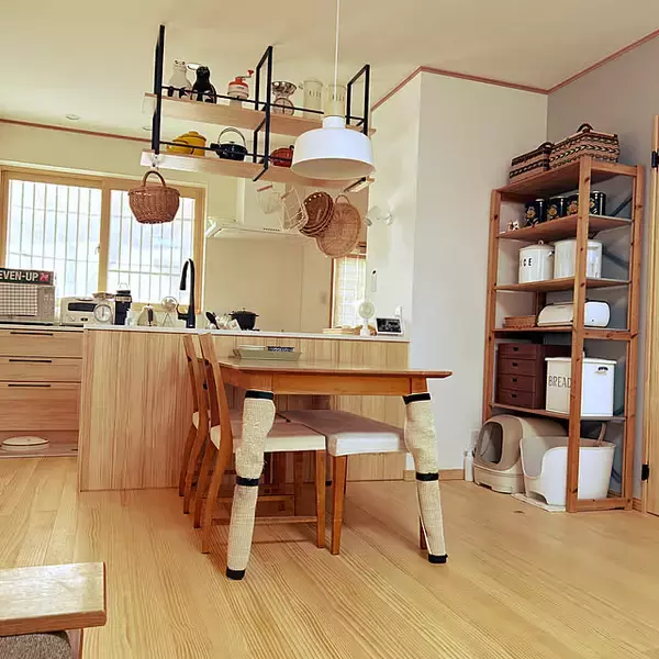 「「好きと幸せが詰まった、明るいナチュラルなカフェ風キッチン」 by haruさん」の画像