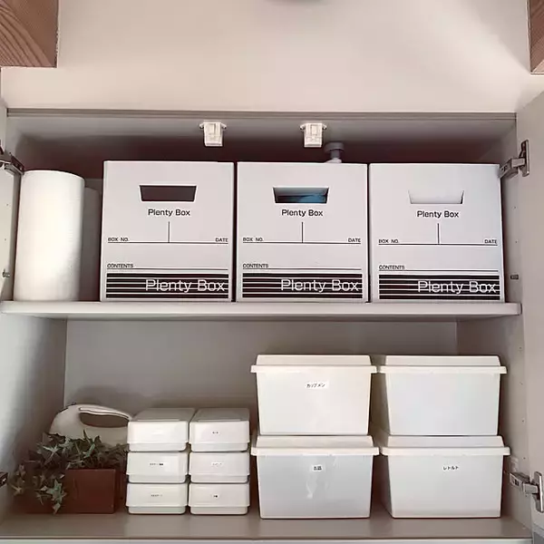 「お家の気になるあの場所がスッキリ片付く！整った収納を目指すならセリアのPlenty Boxがおすすめ」の画像