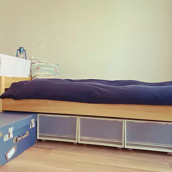 「積んで、並べて収納力アップ♪無印良品の引き出し式ポリプロピレンケース活用アイデア」の画像