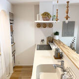 「「素材とトーンをそろえて心地よく。木の温もりが広がるキッチン」 by AONAさん」の画像7