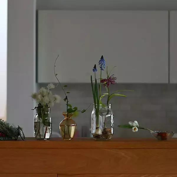 透明感で暮らしを洗練♪セリアのガラス瓶を活用するDIYアイデア