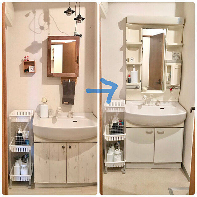 今すぐ真似したいアイデア満載！洗面所のリメイク実例集