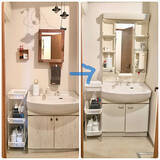 「今すぐ真似したいアイデア満載！洗面所のリメイク実例集」の画像10