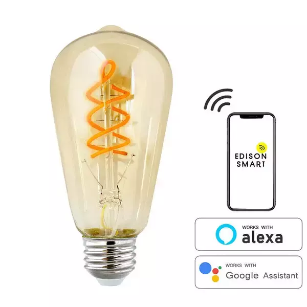 「レトロ感がたまらない♪明かりがインテリアになるエジソン電球」の画像