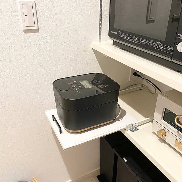 家事の効率アップに直結☆炊飯器と電子レンジの置き方・置き場所アイデア