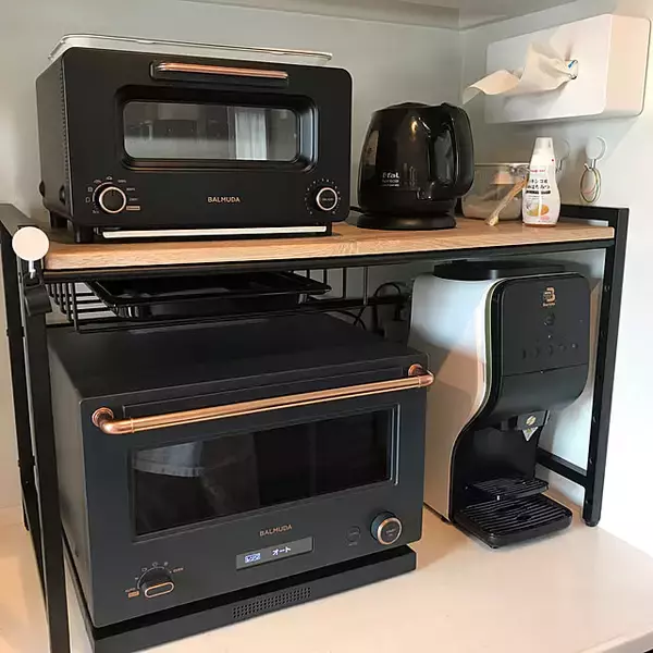 「家事の効率アップに直結☆炊飯器と電子レンジの置き方・置き場所アイデア」の画像