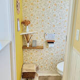 「色や柄を変えてトイレが見ちがえる！ペンキ・壁紙・漆喰で変える壁リメイク実例」の画像8