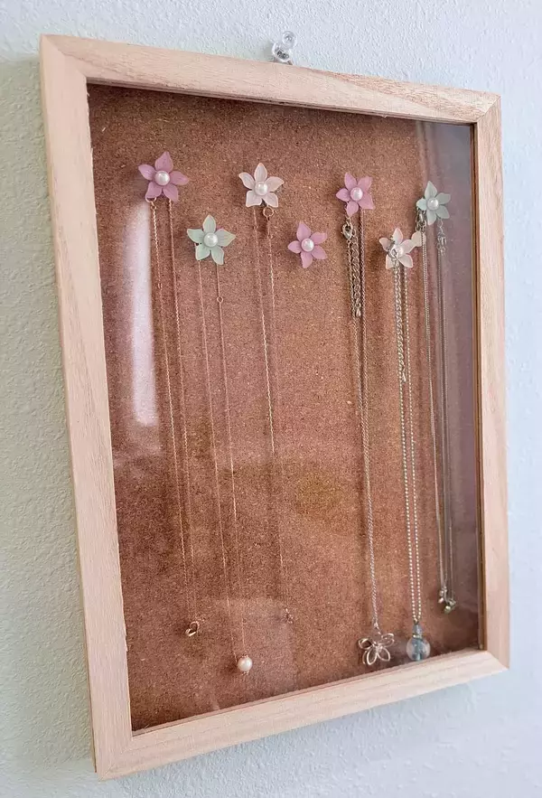 「「ウッドボックス×ビーズでつくる、ネックレスホルダー」 by aoi0915さん」の画像