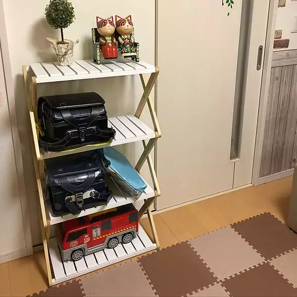 「使えばわかるその実力！ベルメゾンの簡単に折りたためるラック」の画像