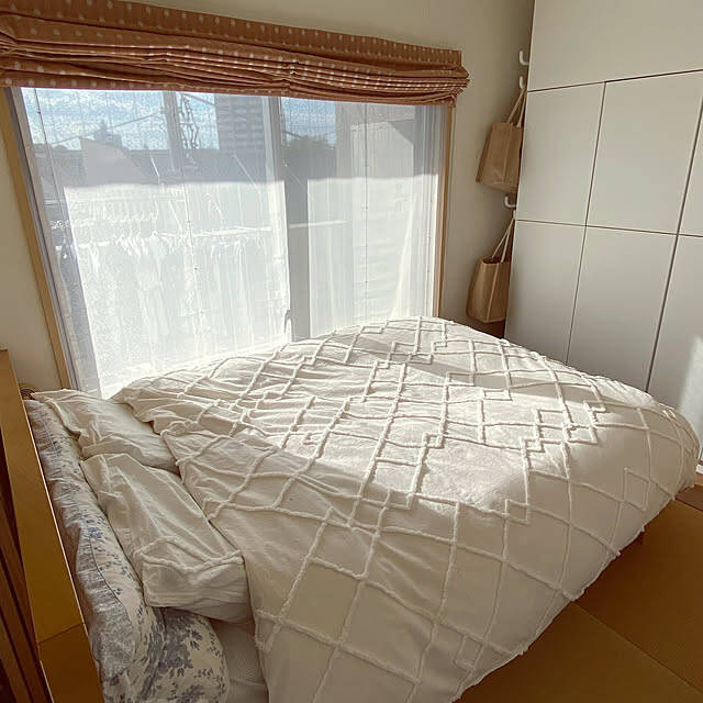 寝室の印象がバッチリ決まる♡デザイン性も機能性も大満足なニトリの掛け布団カバー