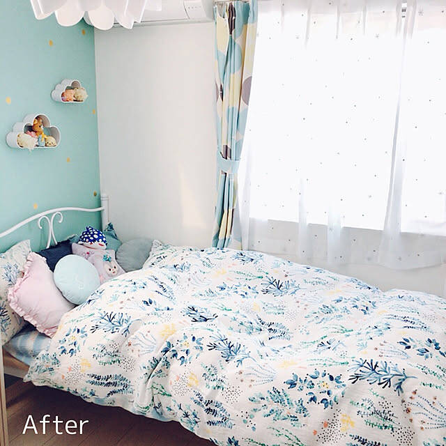 寝室の印象がバッチリ決まる♡デザイン性も機能性も大満足なニトリの掛け布団カバー