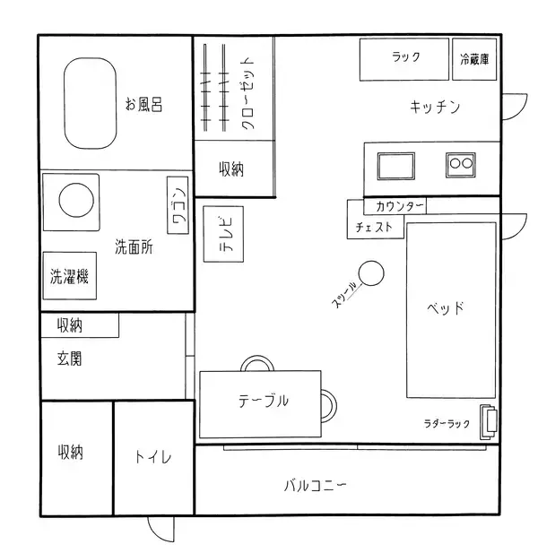 「「30m2。自分時間が充実する、体も脳も心もリラックスさせる部屋づくり」 by rokaさん」の画像