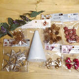 「おうちのツリー＆リースを自分で作ってみませんか♪ダイソーのナチュラルパーツでハンドメイド」の画像2