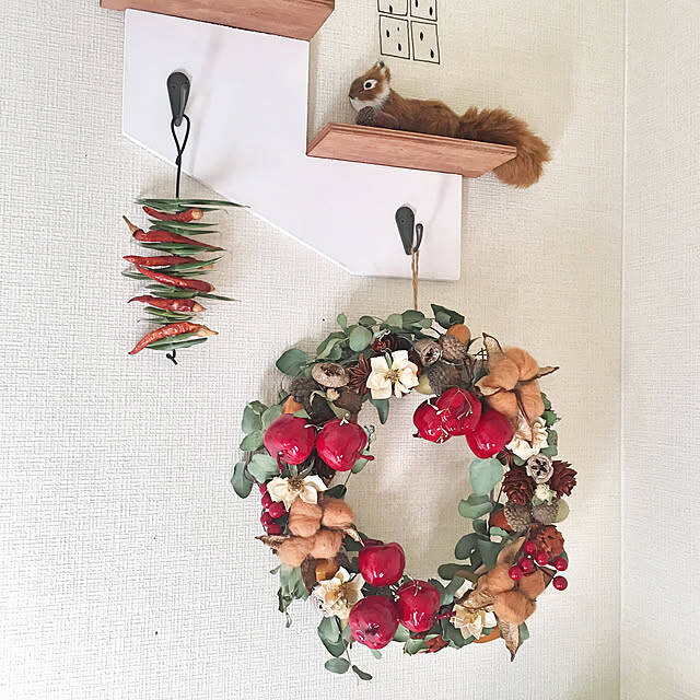 おうちのツリー＆リースを自分で作ってみませんか♪ダイソーのナチュラルパーツでハンドメイド