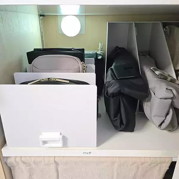 「収納をより快適に見栄えよく仕上げる。無印良品の仕切りスタンド」の画像