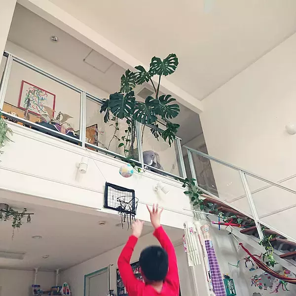 「「プランタースタンドがいい仕事をする、簡単バスケットゴールつくり」 by urchinさん」の画像