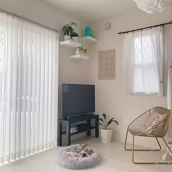 「収納も見た目も大満足！インテリアになじむIKEAのテレビ台のある暮らし」の画像