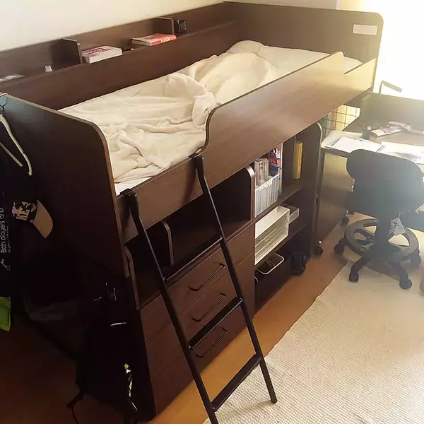 「空間を広く活用できて便利♪子ども部屋にも◎のニトリの「ロフトベッド」」の画像