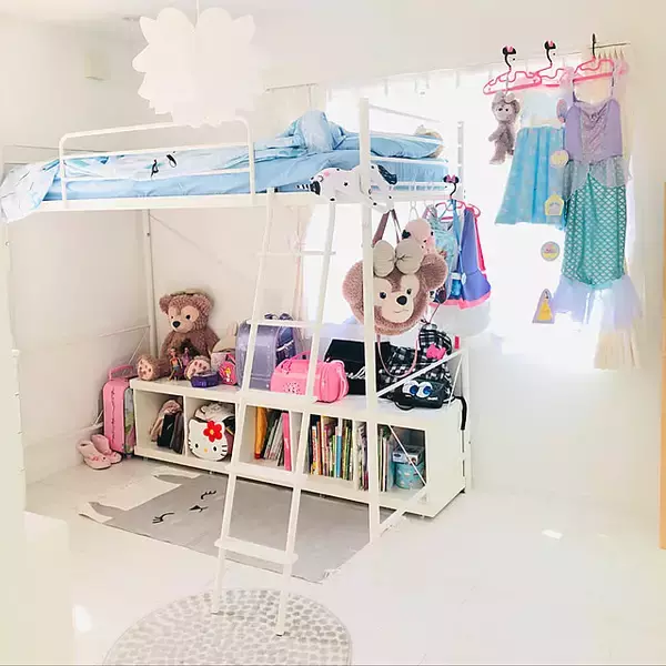 「空間を広く活用できて便利♪子ども部屋にも◎のニトリの「ロフトベッド」」の画像
