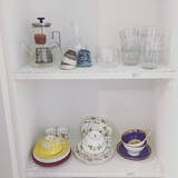 「色や柄も選べる♡便利すぎるセリアの食器棚シート活用実例」の画像4