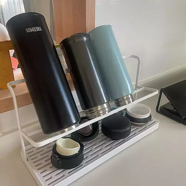 「快適に水筒を持ち歩くために☆洗ったあとの一時置き場や収納作りのコツ」の画像