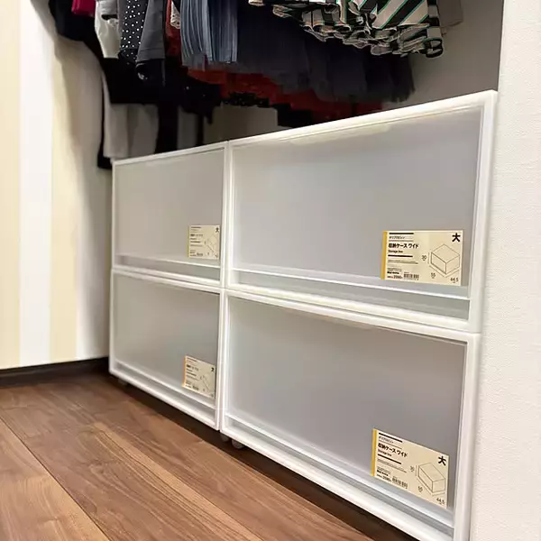 「動く収納が最強だった！無印良品のキャスターを付けている収納実例6選」の画像