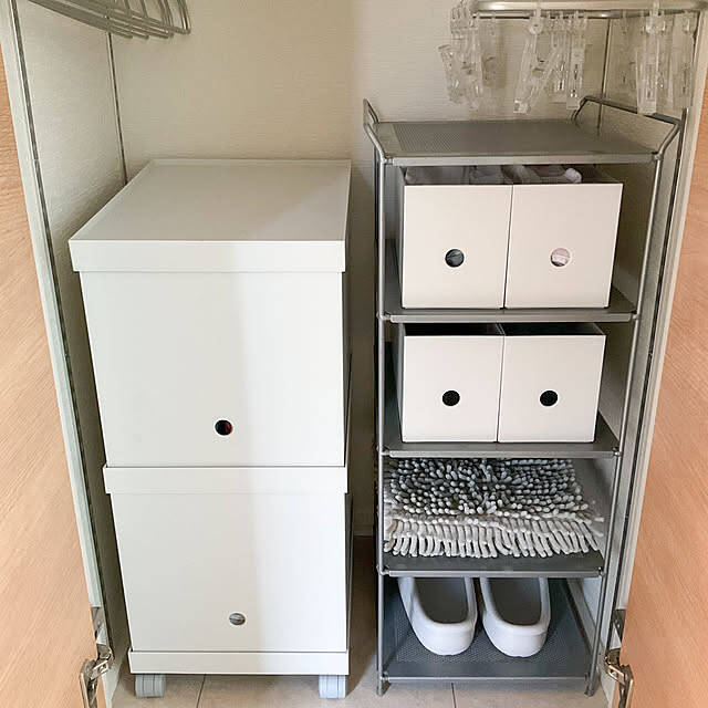 動く収納が最強だった！無印良品のキャスターを付けている収納実例6選