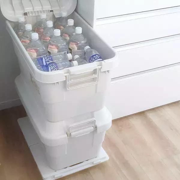 「動く収納が最強だった！無印良品のキャスターを付けている収納実例6選」の画像