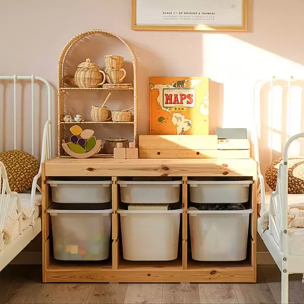 「使いやすくカスタマイズしてお片付け上手に♪キッズ収納スペースで活躍するIKEAのアイテム特集」の画像